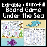 Editable Sight Word Board Game - Under the Sea {Editable w
