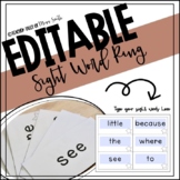 Sight Word Flashcards Template