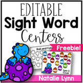 Editable Sight Word Centers