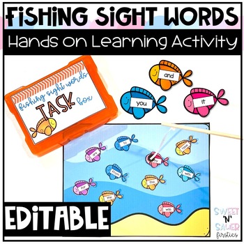 Editable Sight Word Fishing Game