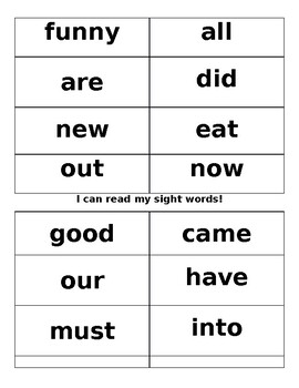 Editable Sight Word Flashcards by Mrs Palms Oasis | TPT