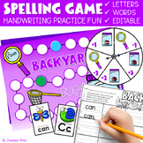 Editable Bugs & Insects Spelling Practice Game w Sight Wor