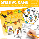 Editable Sight Word Game Spelling, Handwriting, and Letter