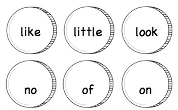 Preview of Editable Sight Word Gold Coins