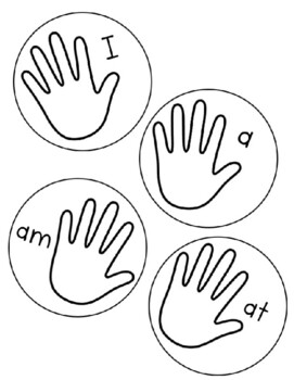 Preview of Editable Sight Word Hands Printable