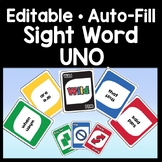 Sight Word Uno Cards {Editable with Auto-Fill!}