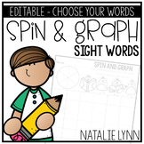 Editable Sight Word Worksheets | Spin and Graph Sight Words