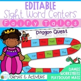 Kindergarten Sight Words Editable Pack Fairy Tale Themed