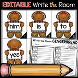 Editable Sight Words Write the Room - Christmas December S