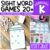 Valentine’s Day Activities  | Editable Sight Word and Game