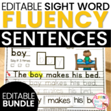 Editable Sight Word Fluency Binders