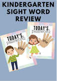 Editable Sight word review "todays password"