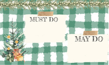 Preview of Editable Simple Christmas Must Do/May Do Google Slides