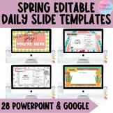 Editable Slide Templates For Spring PowerPoint & Google Sl