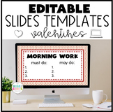 Editable Slides Powerpoint Google Slides l Valentine's Day Theme