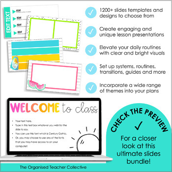 Editable Slides Templates | Bundle 1 | Online & Digital Learning