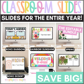 Preview of Classroom Slides | PowerPoint Slides | Daily Slides Template | Google Slides