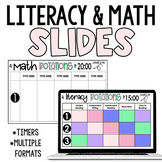 Rotation Slides for Literacy and Math Centres | Small Grou