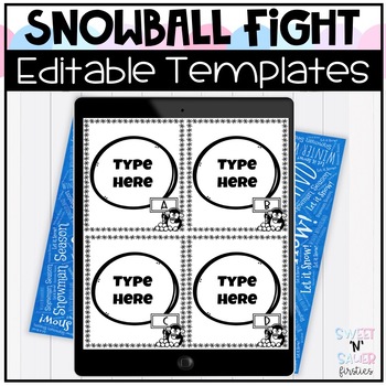 Preview of Editable Snowball Fight