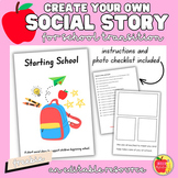 Editable Social Story for Starting School