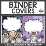 Editable Space Themed Binder Covers