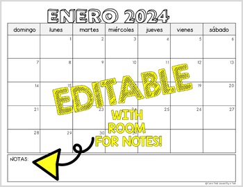 Spanish Calendar 2022 2021-2022 Editable Spanish Calendar By Carol Bell - Saved By A Bell