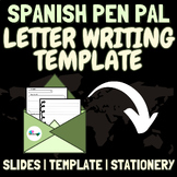 Editable Spanish Pen Pal Letter Writing | Slides, Template