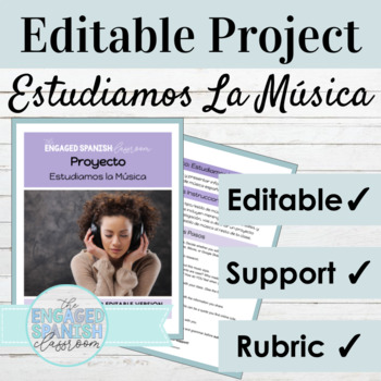 Preview of Editable Spanish Project Music Research | Spanish Culture Project