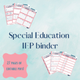 Editable Special Education Planning Bundle