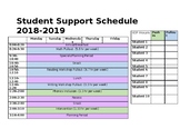 Editable Special Education Teacher Schedule