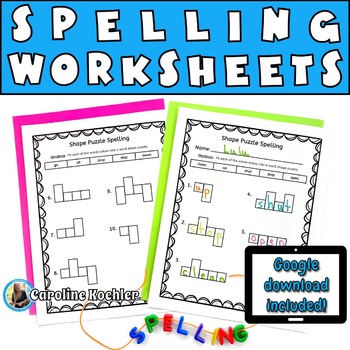 Preview of Spelling Word Worksheets Editable Activities for Any Practice List Template SPED