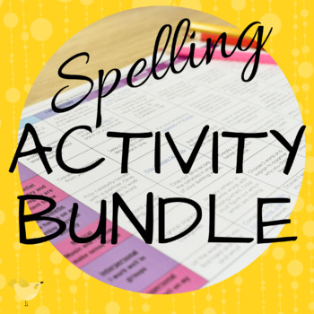 Preview of Blooms Taxonomy Spelling Activities | Any Words | Editable | Task Cards & Matrix
