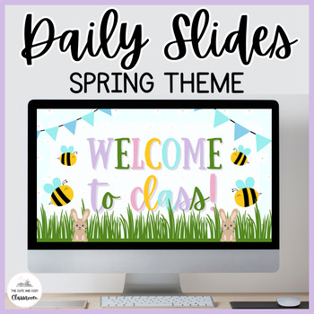Preview of Editable Spring Daily Slides Template - Google Slides