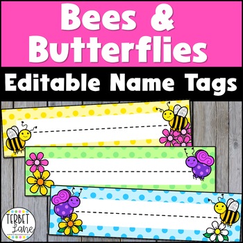 Editable Spring Cubbie Tags Teaching Resources Tpt