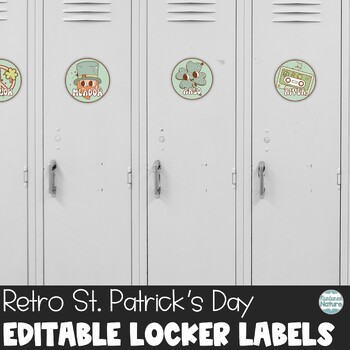 Preview of Editable St. Patrick’s Day Decor - Locker Labels or Cubby Tags - Name Tags