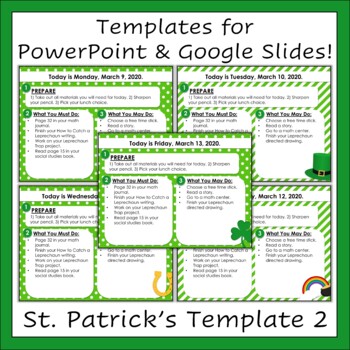 Free St Patrick's Day themes for Google Slides & PowerPoint