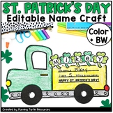 St Patrick's Day Name Craft, Shamrock Craft, March Name Re