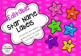 Editable Star Name Labels