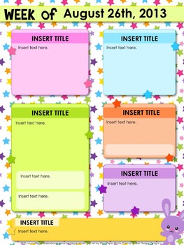 Free Newsletter Template Worksheets Teaching Resources Tpt