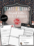 Editable State Testing Parent Letter Secret Mission to Mot