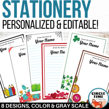 Preview of EDITABLE Stationery, Letterheads, Parent Letter Templates, Stationary