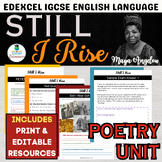 Editable Still I Rise Poetry Unit