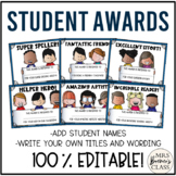 Editable Student Awards