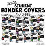 Editable Student Binder Covers & Spines