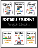 Editable Student Binder / Folder Covers