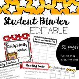 Editable Student Binder - Teaching Organization