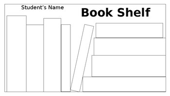 Preview of Editable Student Book Shelves