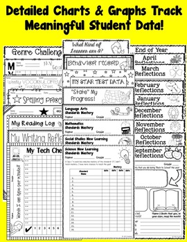 Editable Student Data Binders for Intermediate Grades by JB Creations