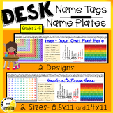 Editable Student Desk Name Plates | Name Tags