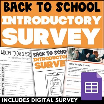 Preview of Editable Student Information Sheet - Get to Know Your Student Survey Questions
